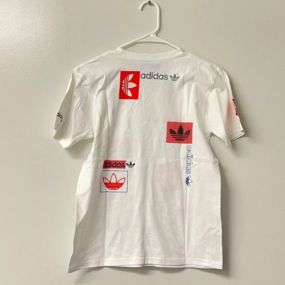 NWT!‎ adidas Multi Hit White Youth Tee
